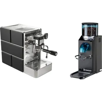 Kávovar Stone Espresso Mine Black + Rancilio Rocky Doserless, black