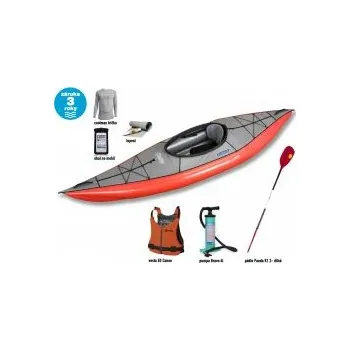 Kajak Gumotex SWING 1 set - II Zelená kajak + zdarma pádlo TNP 2.díl + vesta EG Canoe + obal na mobil EG + pumpa Bravo 4l s manometrem + sada lepení + termotrička Coolmax a klíčenku EG