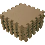 BabyDan Hrací podložka puzzle Brown 90x90 cm