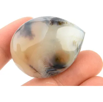 Přírodní kámen Achátová kapka s dendrity 29g