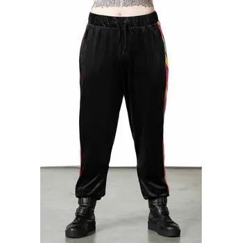 Pánské kalhoty kalhoty pánské (tepláky) KILLSTAR - Lounge Wizard Velour - Black - L