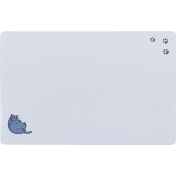 Hračka pro kočku Trixie Prostírání pro kočky, Fat Cat s tlapkami, 44 x 28 cm, šedá