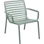 Světle zelené plastové zahradní křeslo Nardi Doga Relax
