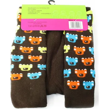 Tmavě hnědé chlapecké froté punčochy Marios - velikost - 62/68