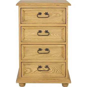 Komoda Drewmax KD700 dřevěná komoda masiv borovice rustikal (KD700 komoda SIMPLE)