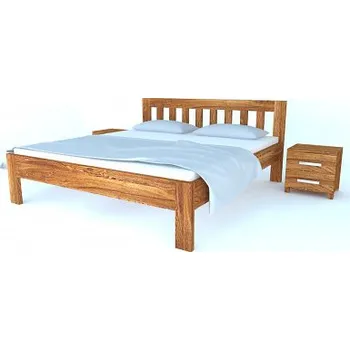 Postel Dřevěná Postel Postelia ANY, 180x200 cm, dub o šíři masivu 4 cm