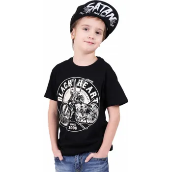 tričko dětské - CHOPPER KID - BLACK HEART - 9628 - XXL