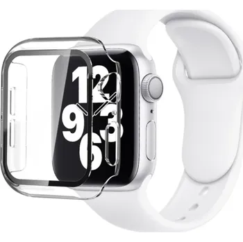 Příslušenství k chytrým hodinkám Řemínek + ochranné pouzdro s tvrzeným sklem pro Apple Watch 42mm Barva: Průhledná