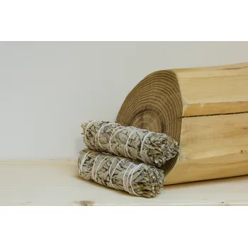 Čajovna Šalvěj Bílá (Kalifornie), vykuřovací svazek Medium - 15 cm, zvýhodněná sada 2 kusů