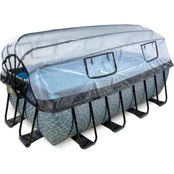 Exit Toys Stone pool 2 x 4 x 1,22 m šedý