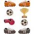 Jedlá dekorace na dort Dekora Cukrové zdobení 8 ks fotbal