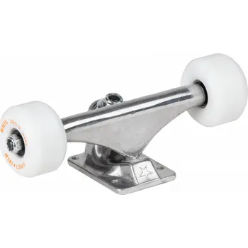 Skateboardový truck mini logo Trucky set raw trucks + ml bearings + a-cut 53mm 101a white wheels (set of 2)