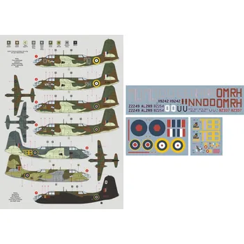 Plastikový model DK decals 1/48 Boston Mk.III in RAF service (7x camo)