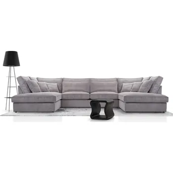 Sedací souprava Rohová sedačka CORINA U šedá
