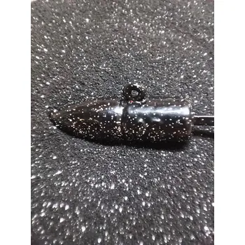 GUMOVÁ BARVA NA JIGOVÉ HLAVIČKY SPARKLE BLACK-SILVER 80G