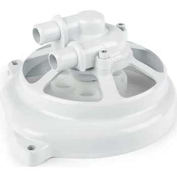 Chlazení pro motocykl Kryt vodní pumpy STR8 "Extreme Cut" Minarelli LC bílý