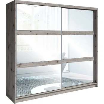 Šatní skříň Skříň se zrcadlem, dub Welington, TOGOS