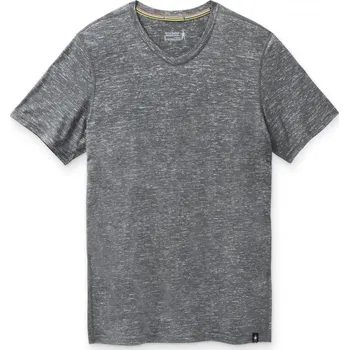 Pánské tričko Smartwool M Everyday Exploration Merino V-Neck Tee Barva: Šedá, Velikost: XL