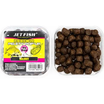 JetFish Jet Fish Měkčené pop-up pelety HALIBUT 10mm 40g