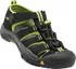Chlapecké sandály Keen Newport H2 K Black/Lime Green