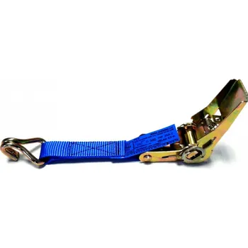 Upínací popruh upínací pás - kurta s ráčnou a hákem - 25A-FE-DR-SPH, délka kompletu 0,2 m, barva bílá