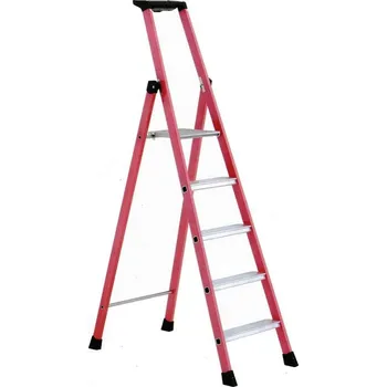 Žebřík Z600 Plastový stojací žebřík s al. stupni 1,40 m