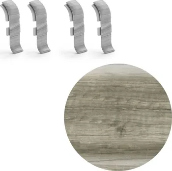 soklová lišta NOVÁK Spojka k soklové liště PVC dub Richmond 56x23 4ks NGTF76