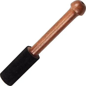 Palička Palička na tibetské mísy mini s kůží černá