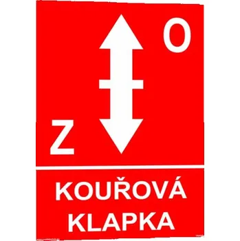 Kouřová klapka Plast 148 x 210 mm (A5) tl. 0.5 mm - Kód: 10866