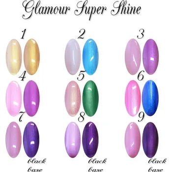 Umělé nehty DENATO s.r.o. GLAMOUR Super Shine sada 9 ks