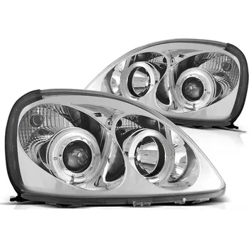 Autodíl Tuning Tec Přední světla TOYOTA YARIS 04.99-09.03 ANGEL EYES chromové