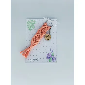 BRIMOON Klíčenka pro štěstí Barva: Lososová