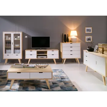 Obývací stěna Borovicový obývací pokoj Malmo