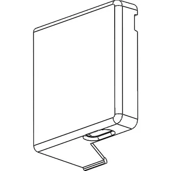 Žaluzie Kryt pravý 45° - bílý
