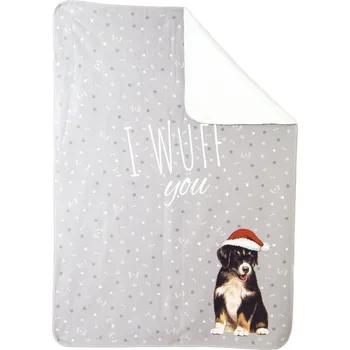 Talíř Pléd 100x140 cm I WUFF YOU grey, IHR ▪ Kč 1280 ️ - Luxurytable.cz IHR