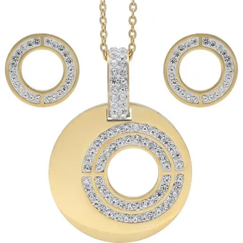 Souprava šperků Doria Set šperků z oceli zlatý K372