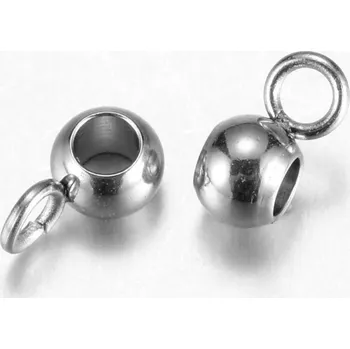 Dětské navlékací korálky Pro Háčkování Korálek s očkem 9 x 5 x 6 mm ocel