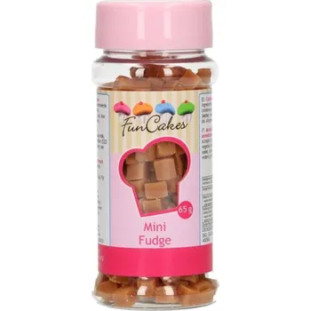 FunCakes Karamelové mini kostky 65 g vanilkové Jedlá dekorace na dort FunCakes Karamelové mini kostky 65 g vanilkové