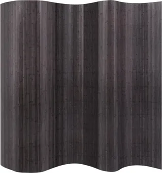 Paraván vidaXL Paraván bambusový 250 x 165 cm šedý