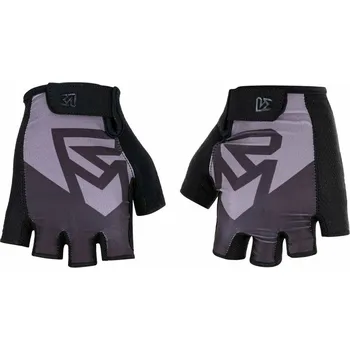 Cyklistické rukavice rukavice ROCK MACHINE Race černo/šedé