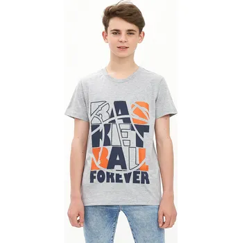 Chlapecké tričko Chlapecké triko - Winkiki WJB 11974, šedý melír Barva: Šedá, Velikost: 128