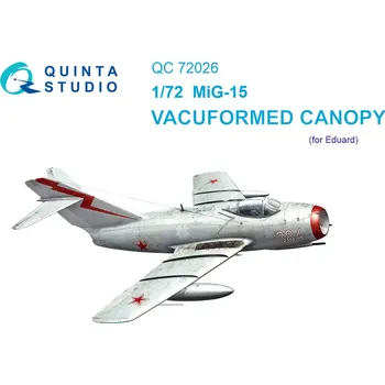 Plastikový model Quinta studio 1/72 Vacu canopy for MiG-15 (EDU)