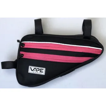 brašna na kolo Brašna rámová Vape 4 kapsá černá/růžová