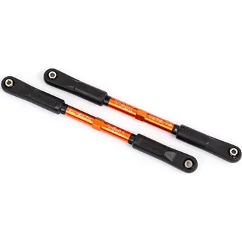 RC vybavení 1:8 Traxxas Sledge 4WD TQi: Ojnička 144 mm hliníková, oranžově eloxovaná (2 ks)