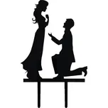 Tasty Me Zápich na dort žádost o ruku černá