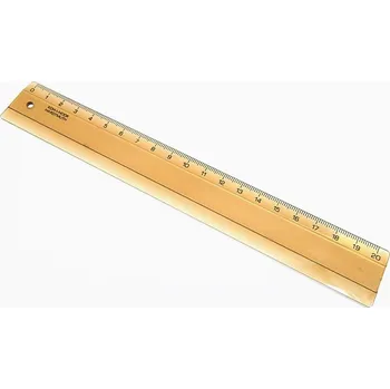 Pravítko 20 cm, transparentní kouřová