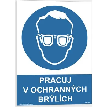 Pracuj v ochranných brýlích Plast 210 x 297 mm (A4) tl. 0.5 mm - Kód: 01465