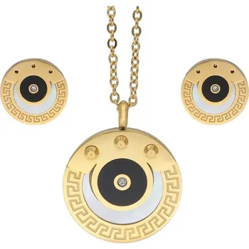 Souprava šperků Doria Set šperků z oceli zlatý K376