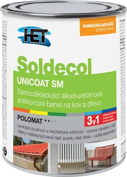 barva na kov HET Soldecol Unicoat SM 0,75 l bílý