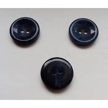 Knoflík Knoflík plastový modrý 17mm (Knoflík plastový modrý 17mm)